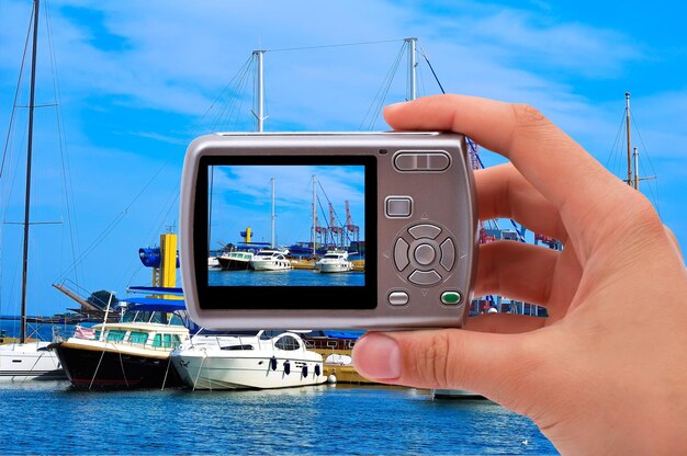 Fotocamera e yacht