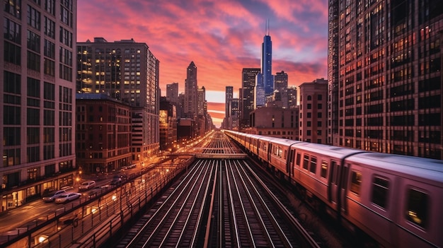 Fotografa gli splendidi edifici della città di Chicago