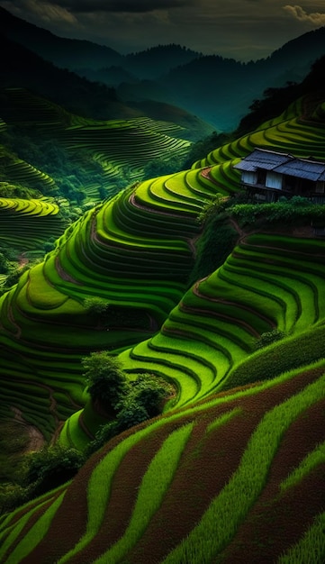 Fotografa le terrazze di riso di joseph gonzalez su 500px Generative AI