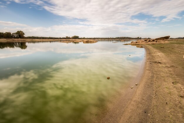 Fotografato al bacino idrico di Salor. Cáceres. Estremadura Spagna.