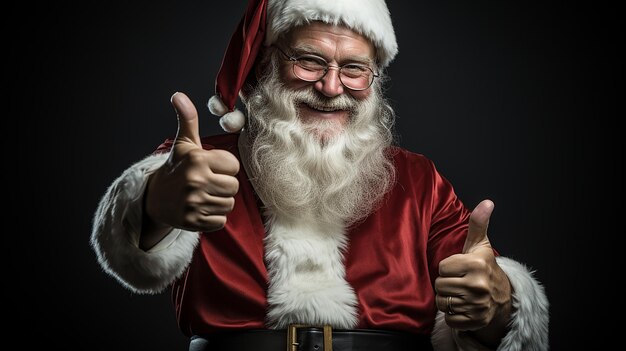 Fotografia 3D della carta da parati di Babbo Natale