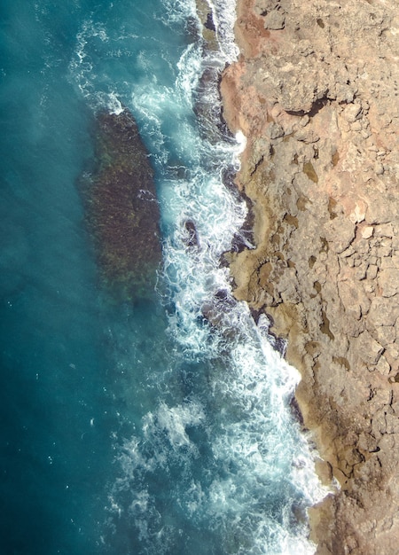 Fotografia aerea della costa mediterranea in Spagna