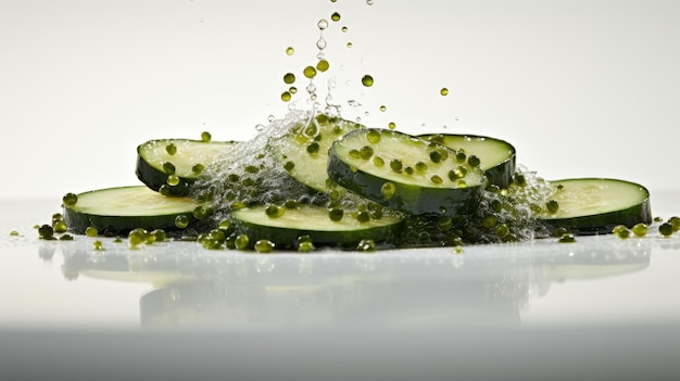 Fotografia alimentare professionale del caviale di zucchine