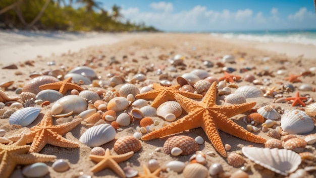 Fotografia artistica del paradiso di conchiglie e stelle marine di George Papazov