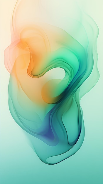fotografia astratta di un vortice colorato di liquido generativo colorato ai