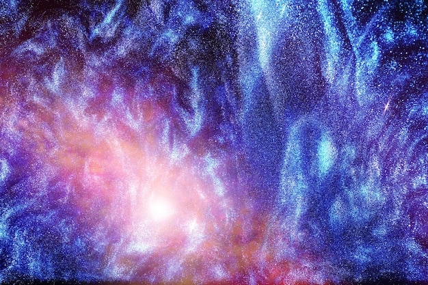 Fotografia astronomica dell'universo in una galassia lontana con nebulose e stelle