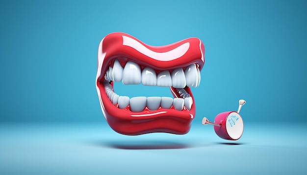 Fotografia commerciale dentale minimale e creativa per la pubblicità
