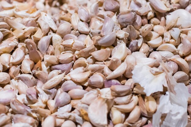 Fotografia completa dei fagioli alla bancarella del mercato