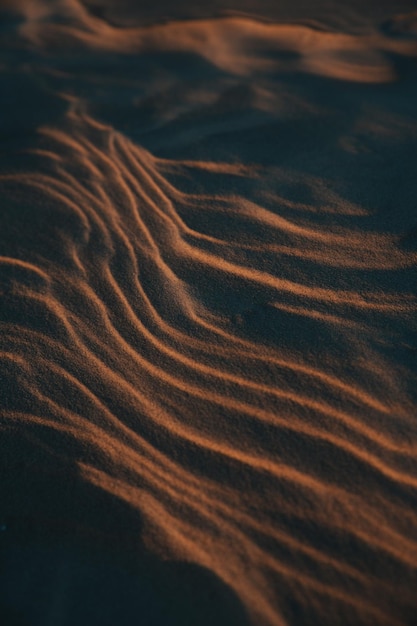 Fotografia completa della sabbia sulla spiaggia