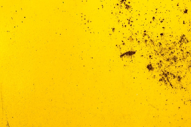Fotografia completa della vecchia parete gialla
