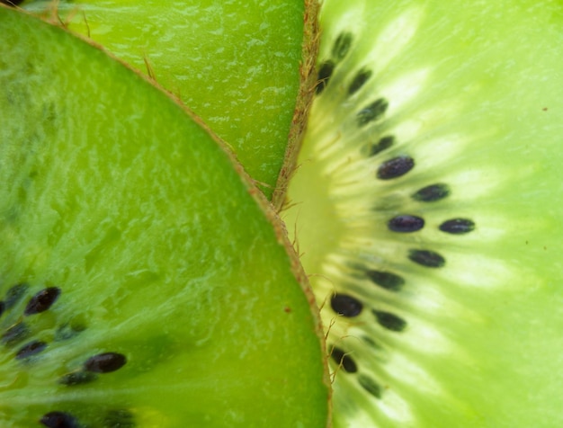 Fotografia completa di una fetta di kiwi