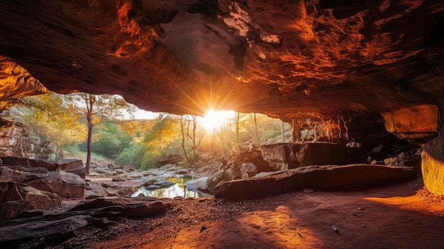 Fotografia dalla grotta