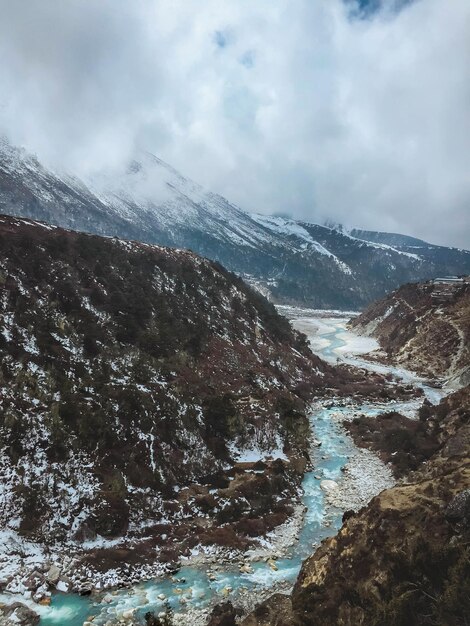 Fotografia del campo base dell'Everest in Nepal Everest trekking vita in Nepal