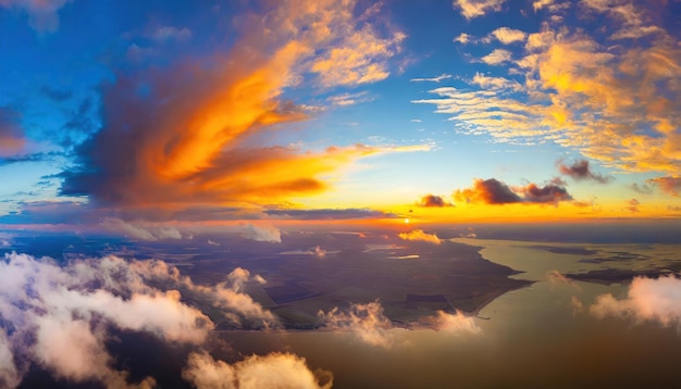 fotografia del cielo colorato