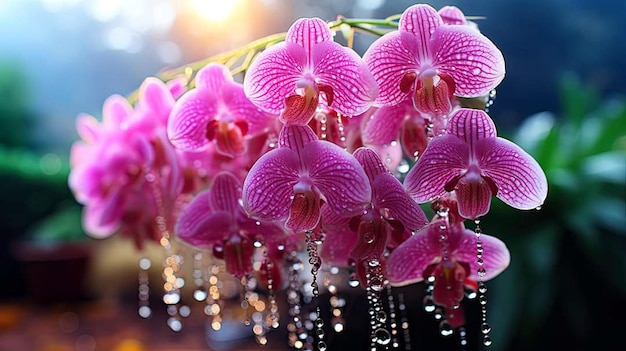 Fotografia del dendario dei fiori magenta