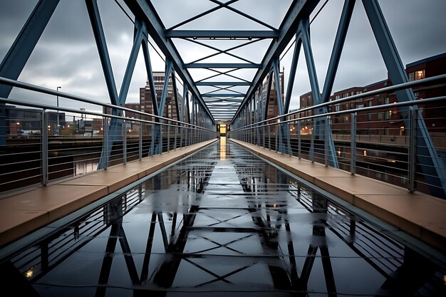 Fotografia del ponte pedonale di Shelby Street