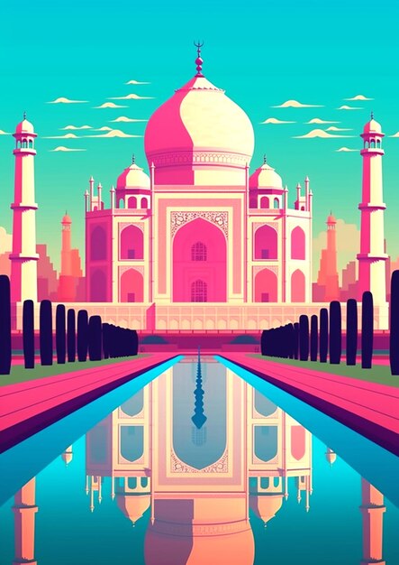 fotografia del Taj Mahal