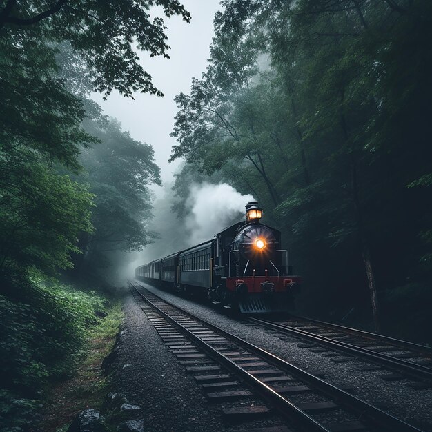 Fotografia del treno in pista