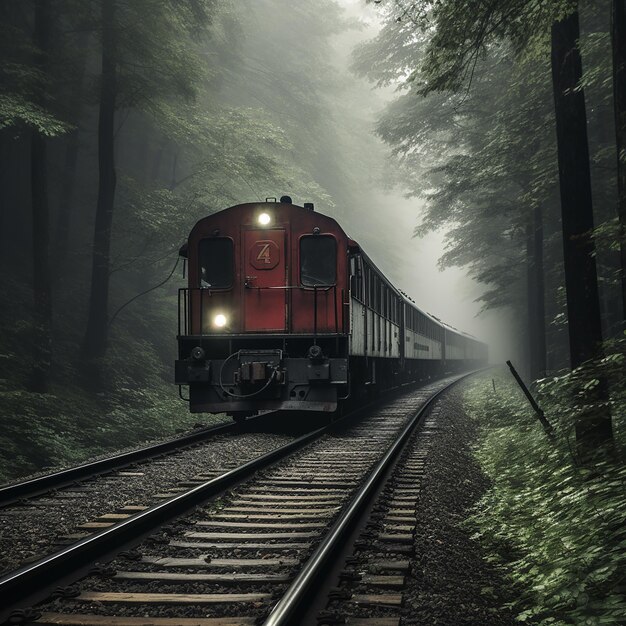 Fotografia del treno in pista