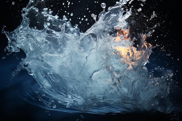 Fotografia dell'acqua ghiacciata della Sinfonia Subzero