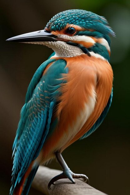 Fotografia dell'uccello pescatore in natura