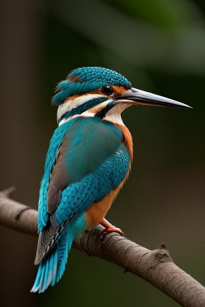 Fotografia dell'uccello pescatore in natura