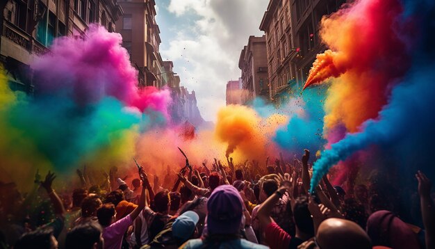 Fotografia della celebrazione del giorno dell'orgoglio internazionale dal festival