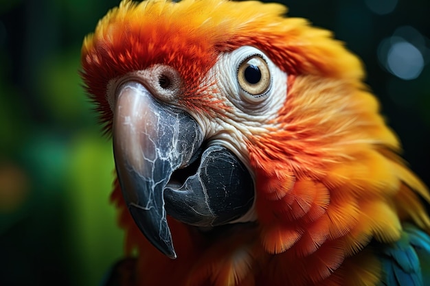 Fotografia della fauna selvatica dei pappagalli AI generativa