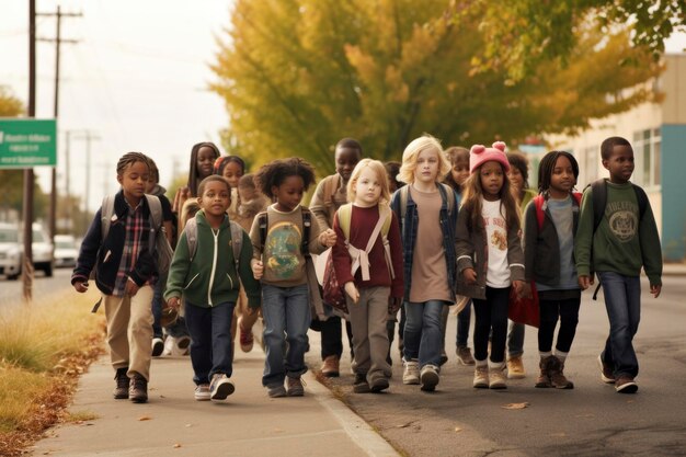 Fotografia della vita scolastica dei bambini