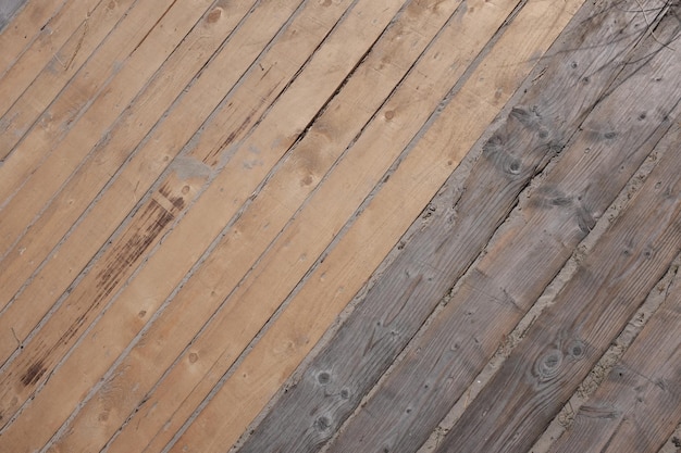 Fotografia dettagliata del pavimento rivestito di legno