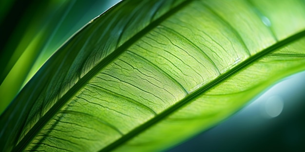 Fotografia di alta qualità con sfondo di foglia verde