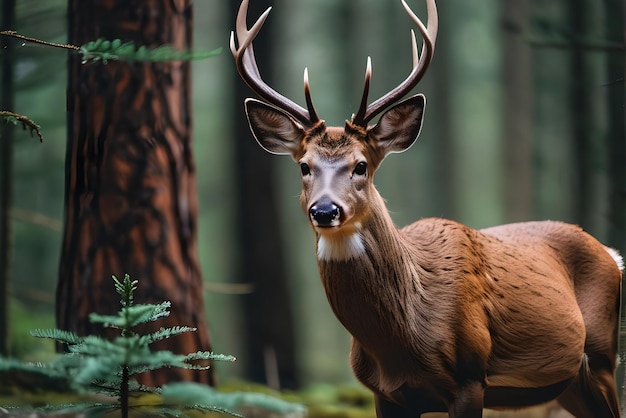 Fotografia di animali nella foresta