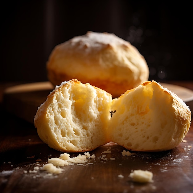 Fotografia di cibo brasiliano di Po de Queijo