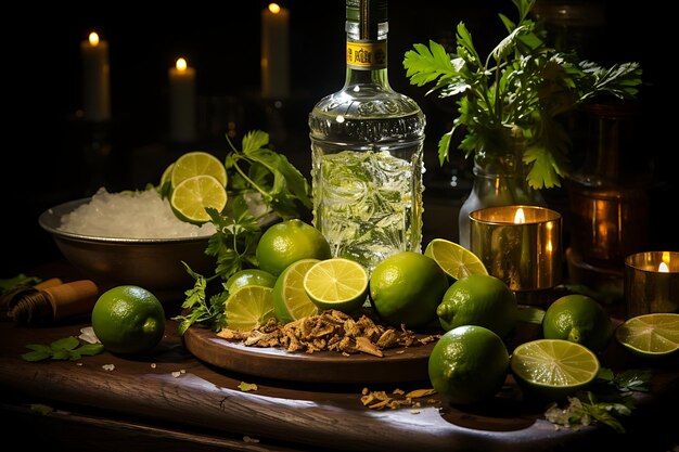 Fotografia di cibo della distilleria Cachaca