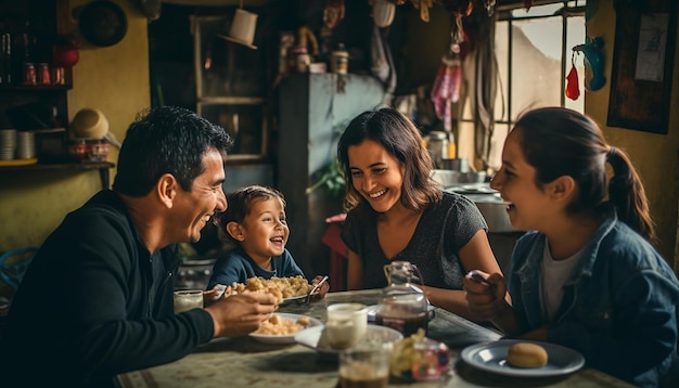 Fotografia di famiglia colombiana