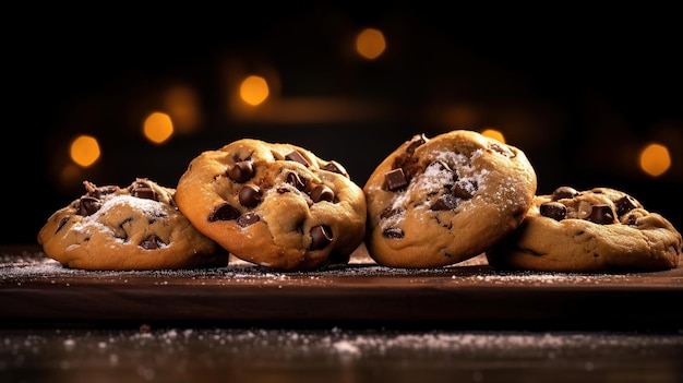 Fotografia di food: deliziosi biscotti con gocce di cioccolato