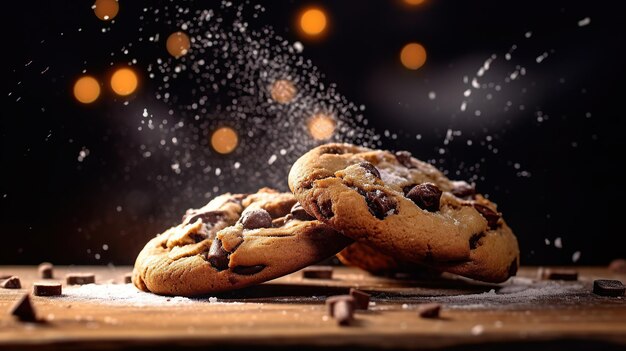 Fotografia di food: deliziosi biscotti con gocce di cioccolato