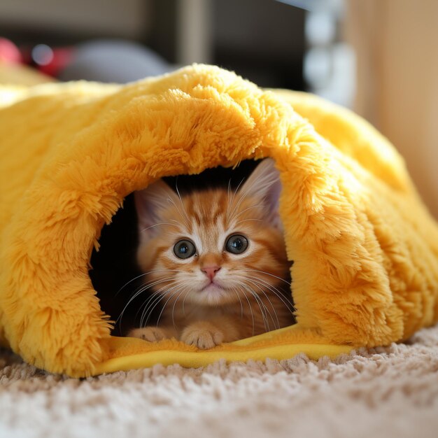 fotografia di gatti in casa