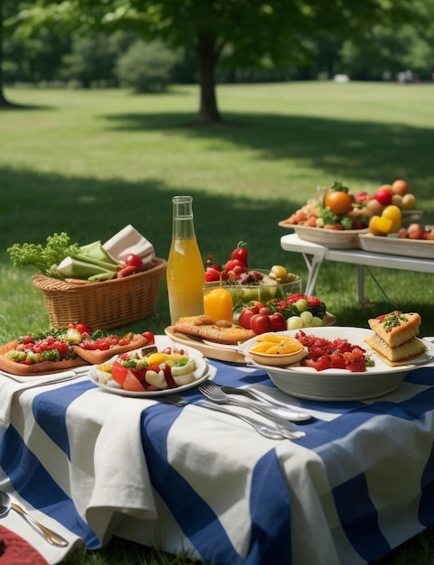 Fotografia di picnic estivi