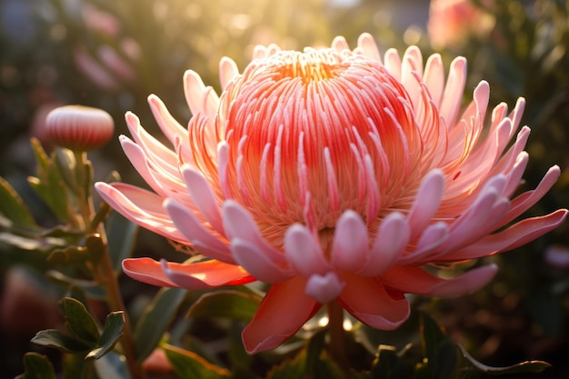 Fotografia Di Protea Natural Light Generative AI