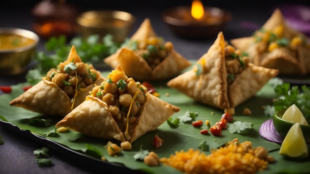 Fotografia di samosa chaat