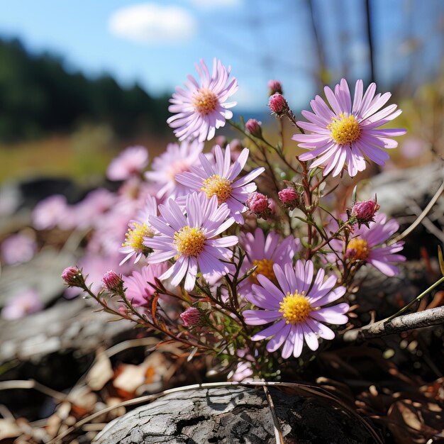 Fotografia di sfondo di Aster Awakening Spring