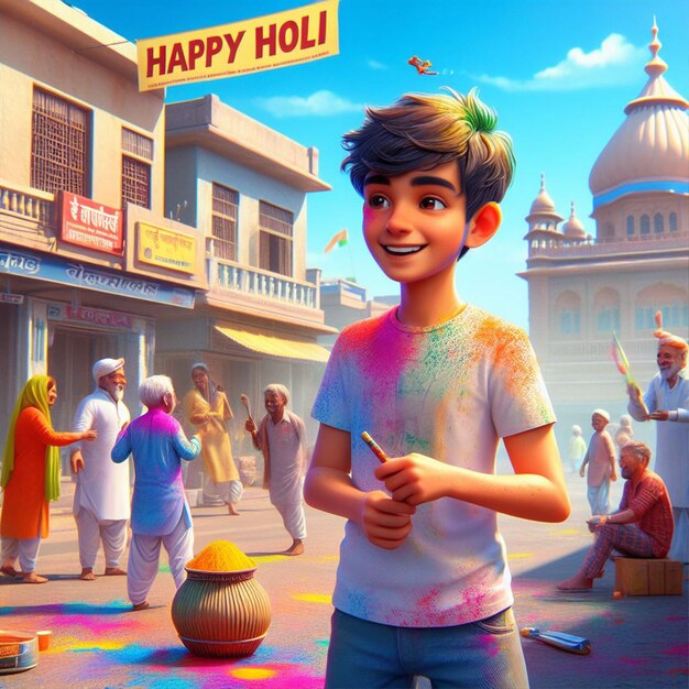 Fotografia di sfondo di Happy Holi