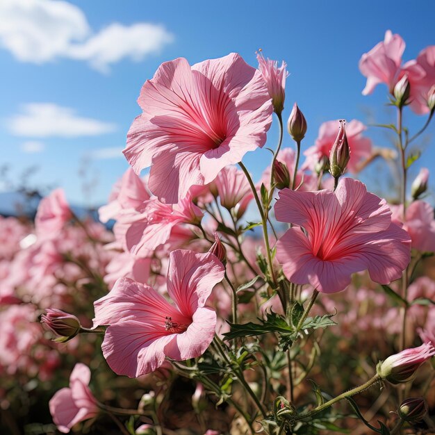 Fotografia di sfondo di Petunia Paradise Spring.