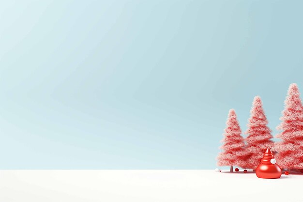 Fotografia di stock di Natale Banner di Natale minimalismo pop art spazio di copia