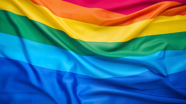 Fotografia di una bandiera dell'orgoglio LGBTQ