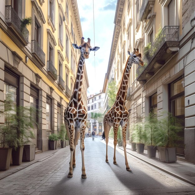 fotografia di una giraffa