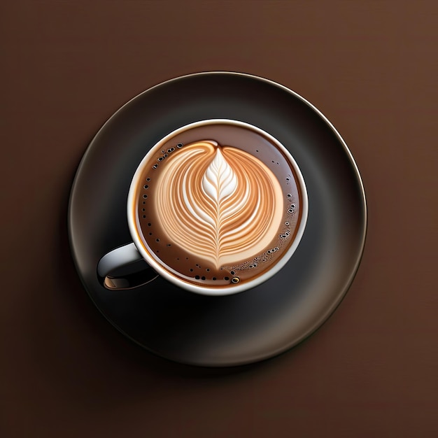 Fotografia di una tazza di caffè