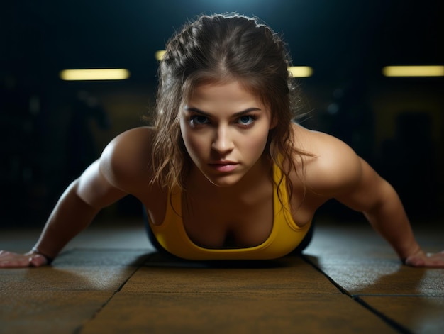 Fotografia dinamica dell'atleta femminile