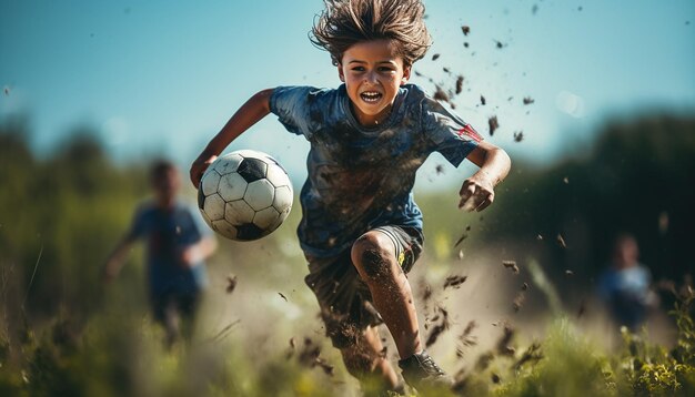 Fotografia editoriale profrssional di posa dinamica di calcio